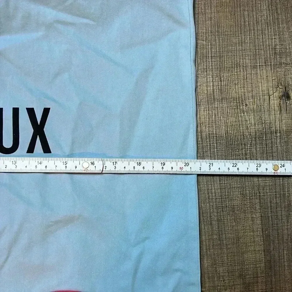Baindoux dust bag. 20 inches wide x‎ 23 inches high. 2 draw strings.